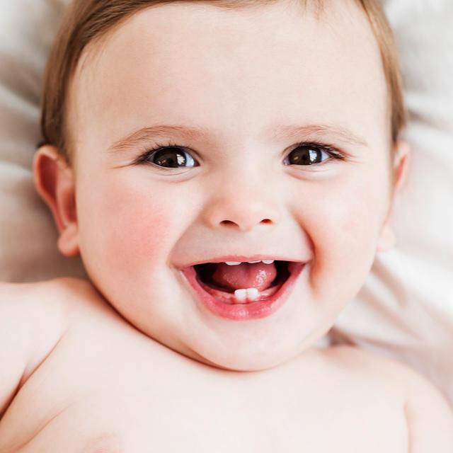 Baby smiling