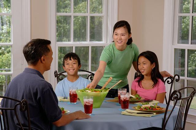 Family Eating Together