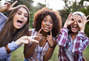 Teens Smiling