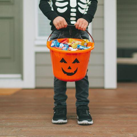 Child Trick or Treating in Orem Utah