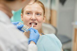 Patient making dental crowns