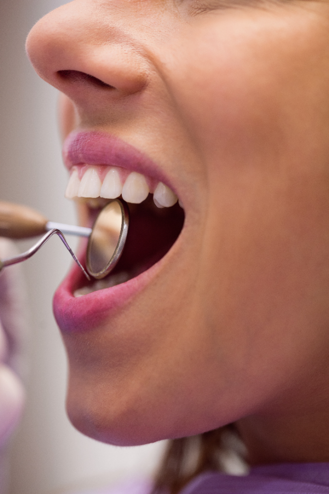Bridges 1 Patient getting a dental exam