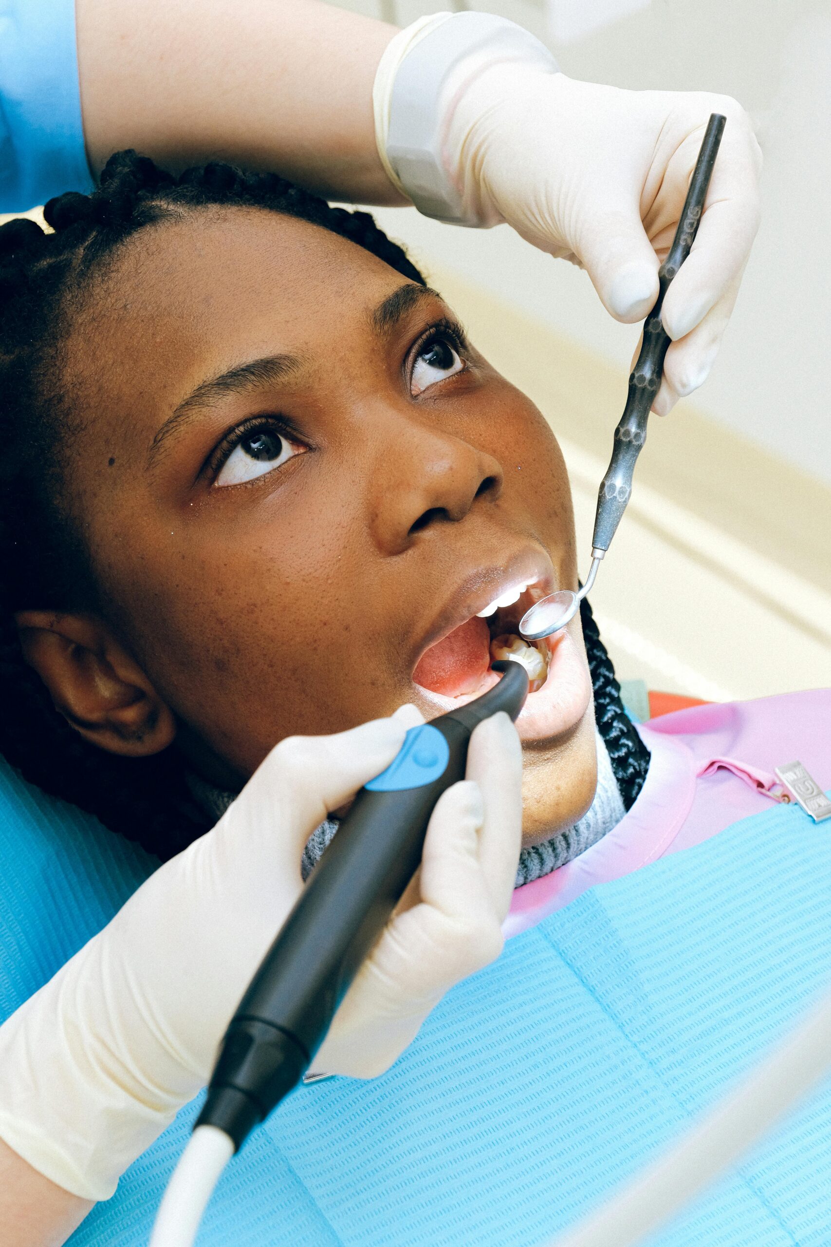 Bondings 1 Patient getting a dental exam